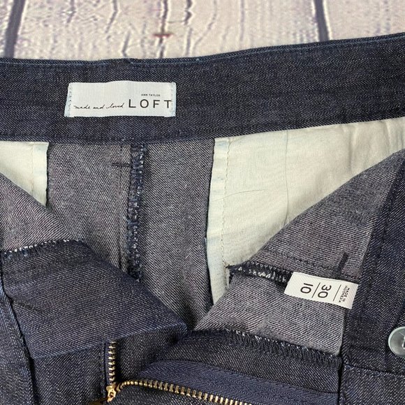 Ann Taylor Loft 3" Chambray Casual Shorts - Picture 4 of 6